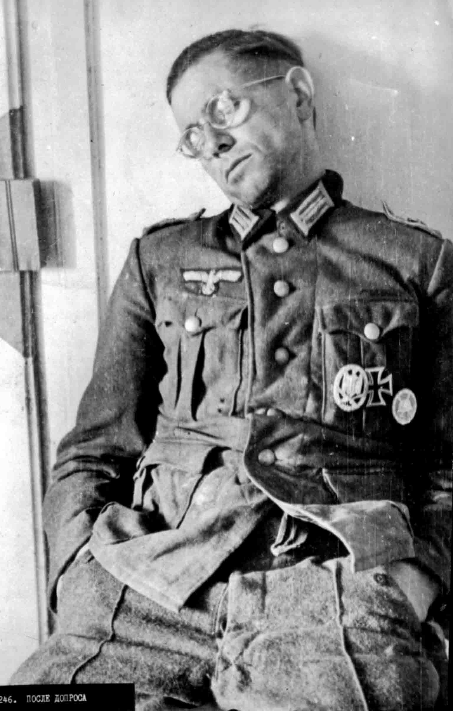 The captured German officer