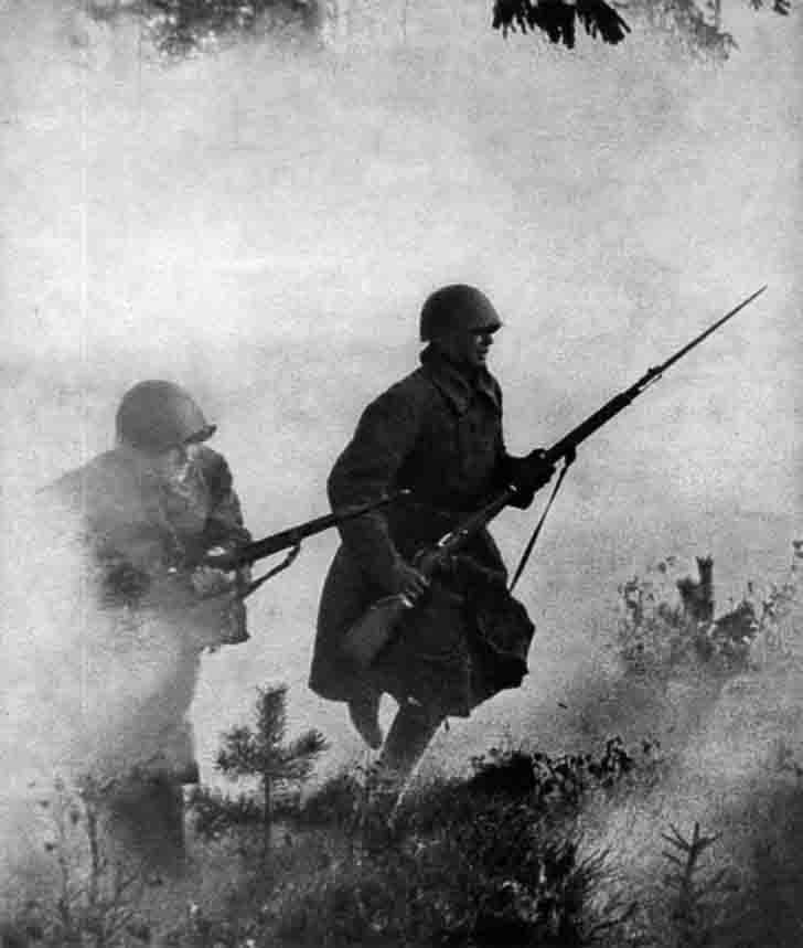 Soviet infantry attack