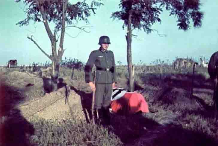 The funeral of a German soldier