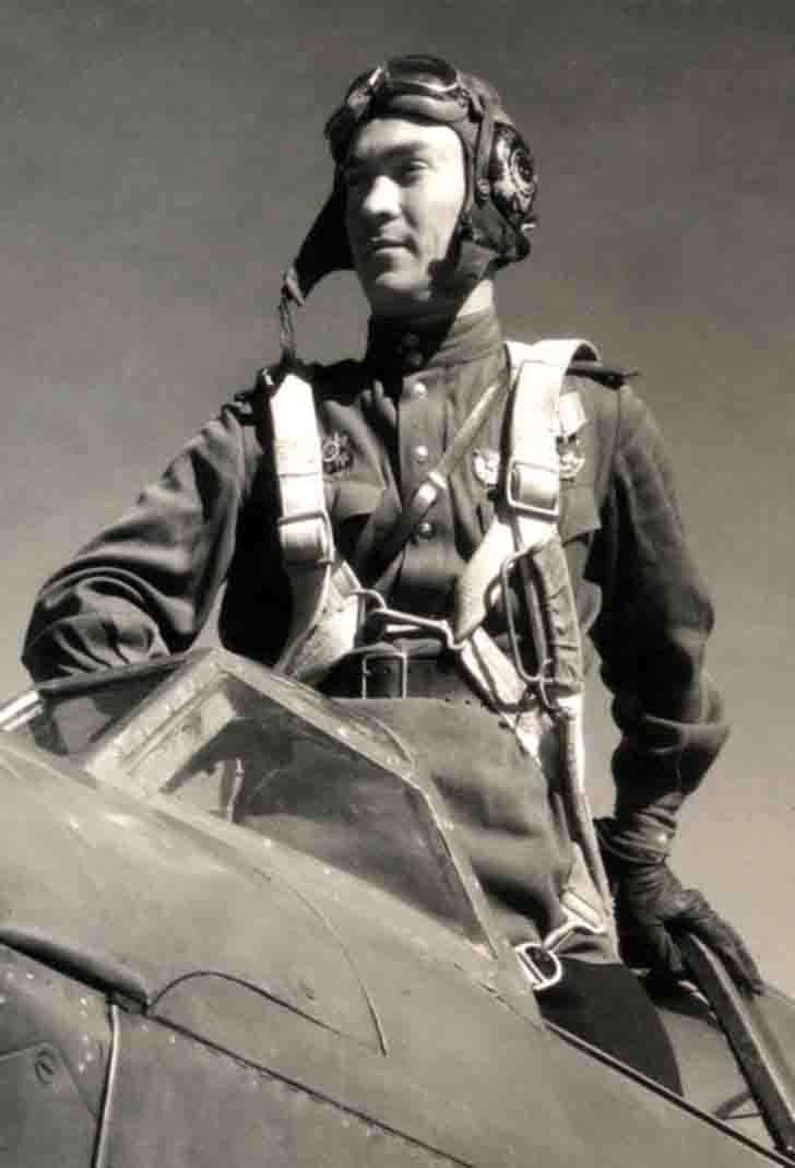 Soviet pilot Georgy Osipov
