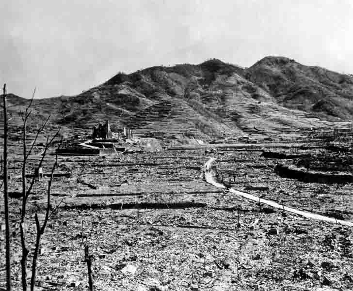 Nagasaki, a city destroyed by "Fat Man" atomic bomb