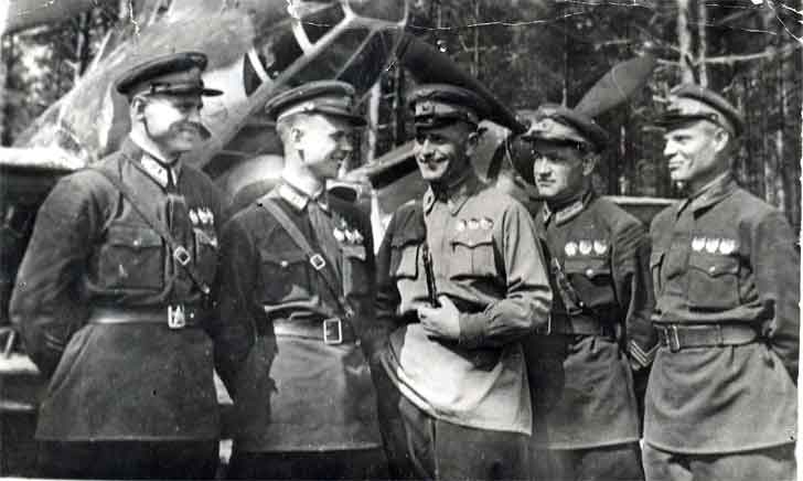 Soviet famous pilots of the bombers