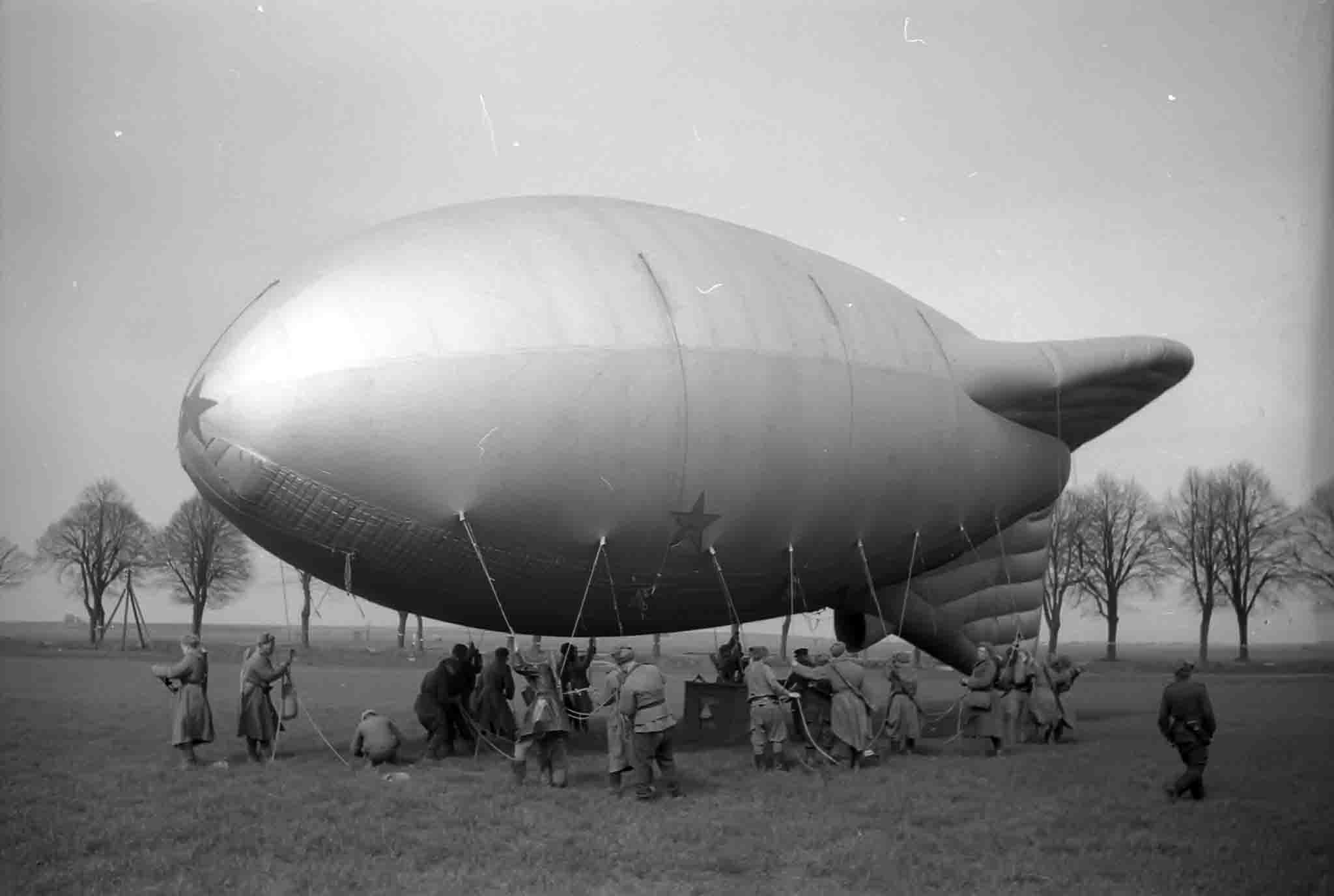 aerostat from the air observation