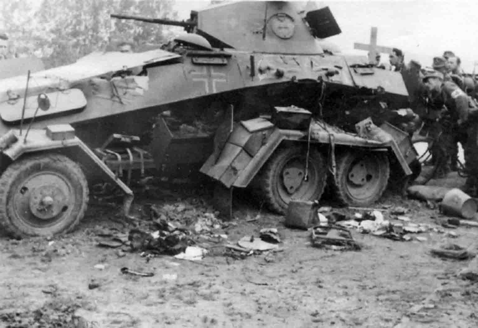 Подбитые немецкие танки 1941