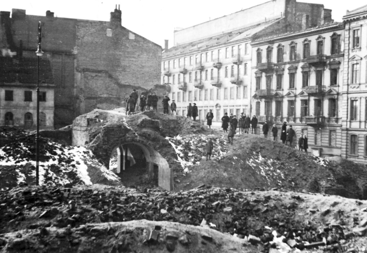 Ruins of the Warsaw ghetto
