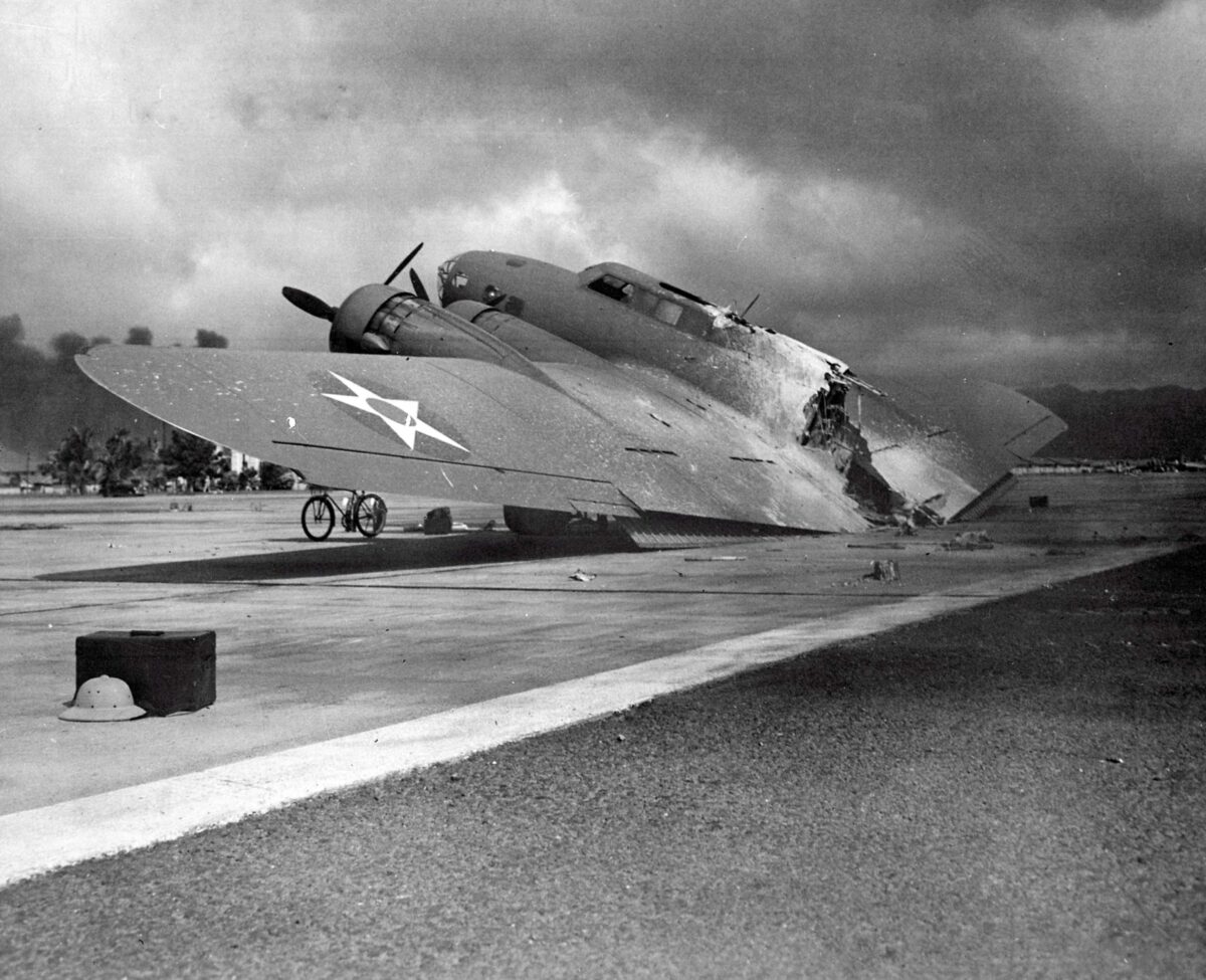 destroyed B-17