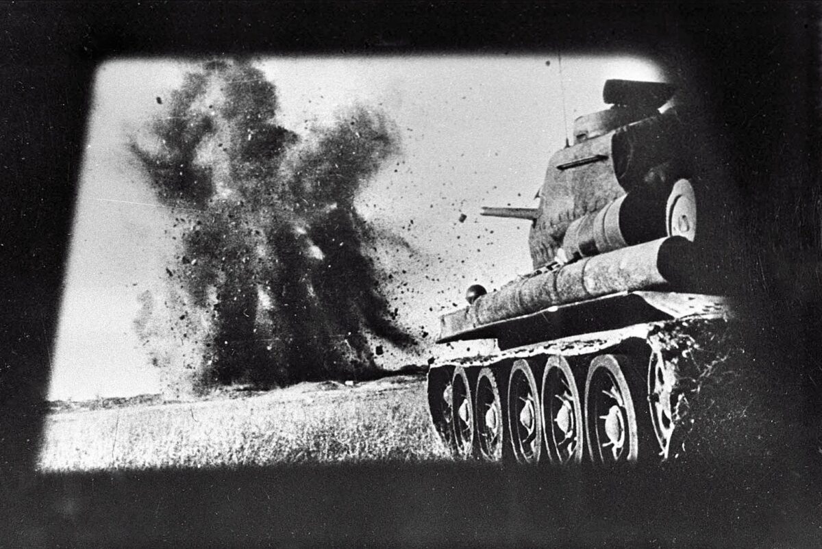 T-34-85 in battle