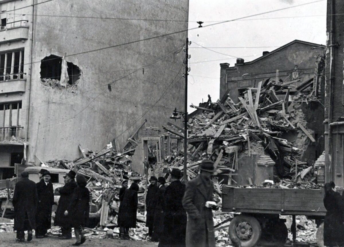 The destruction in Sofia