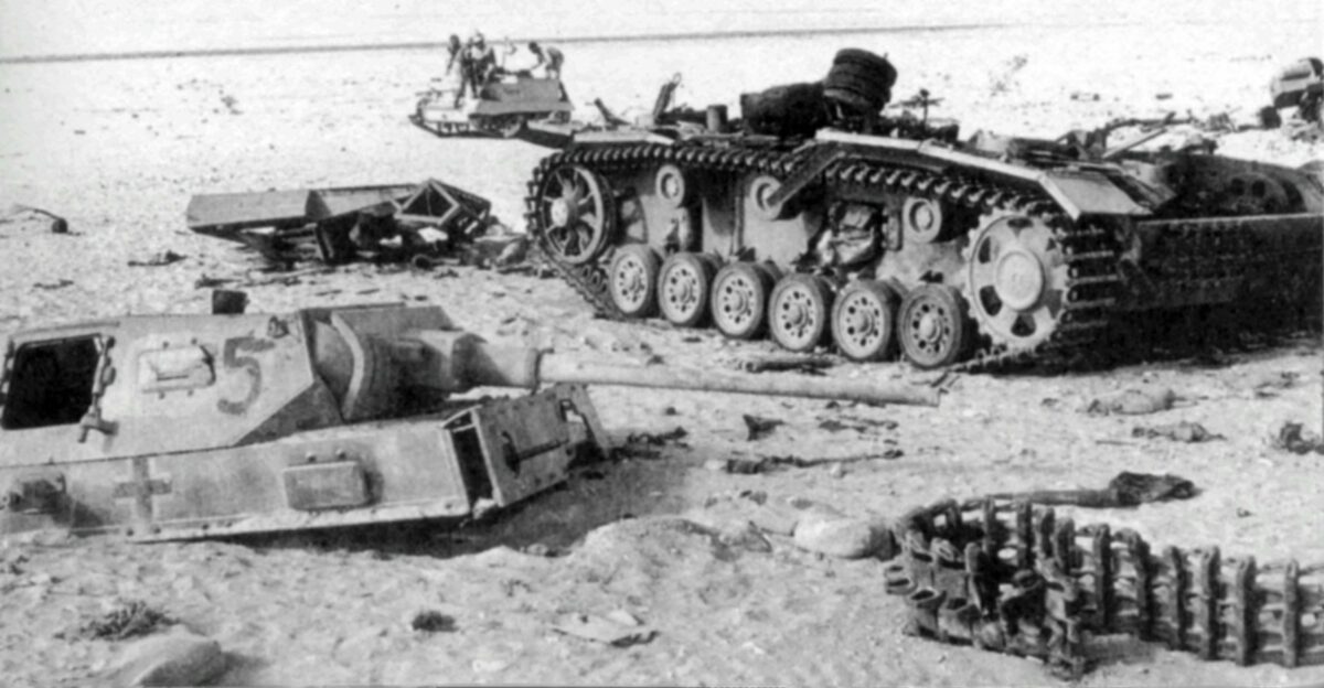 Танк Panzer 3 подбитый