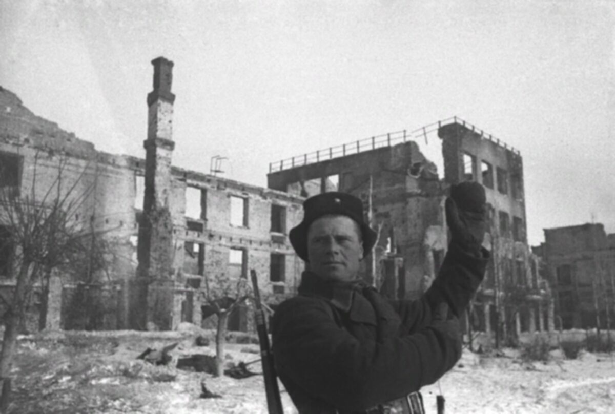 Soviet soldier in Stalingrad