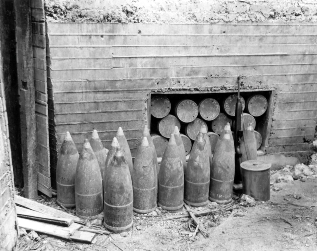 Japanese artillery shells