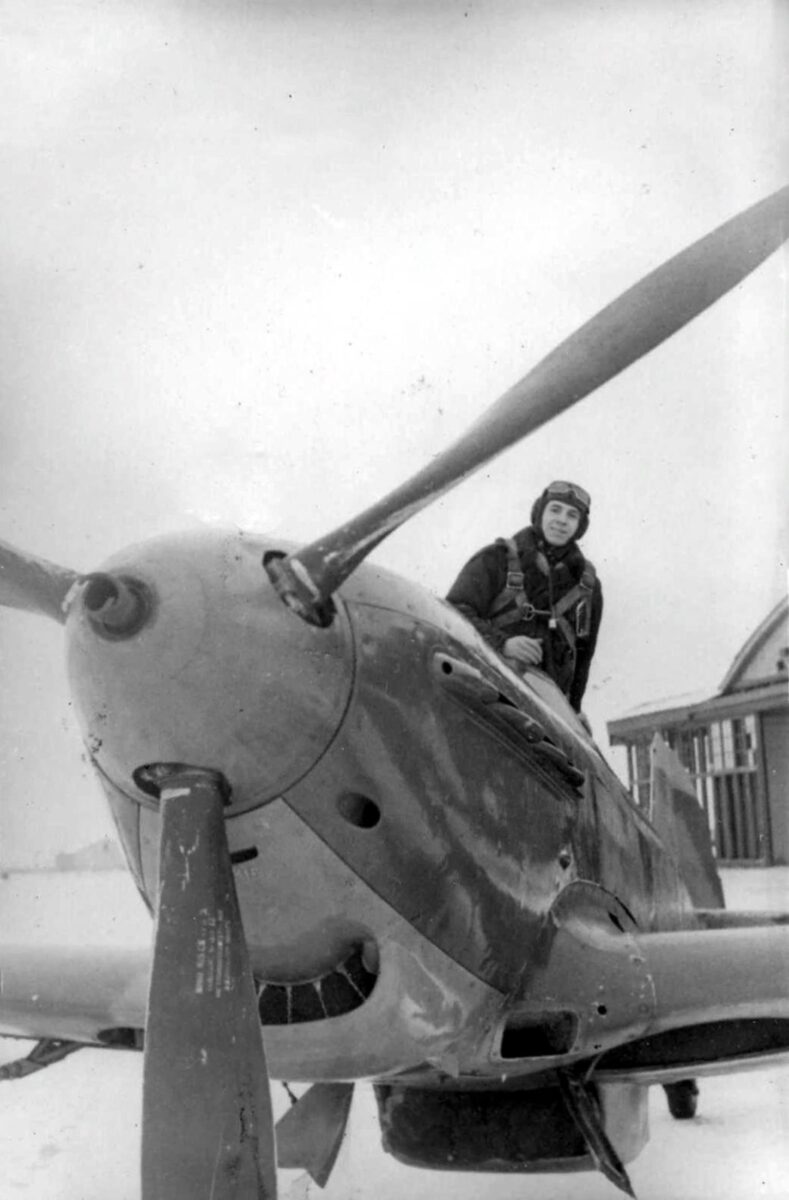 Soviet pilot Lt. Petr Grishchenko