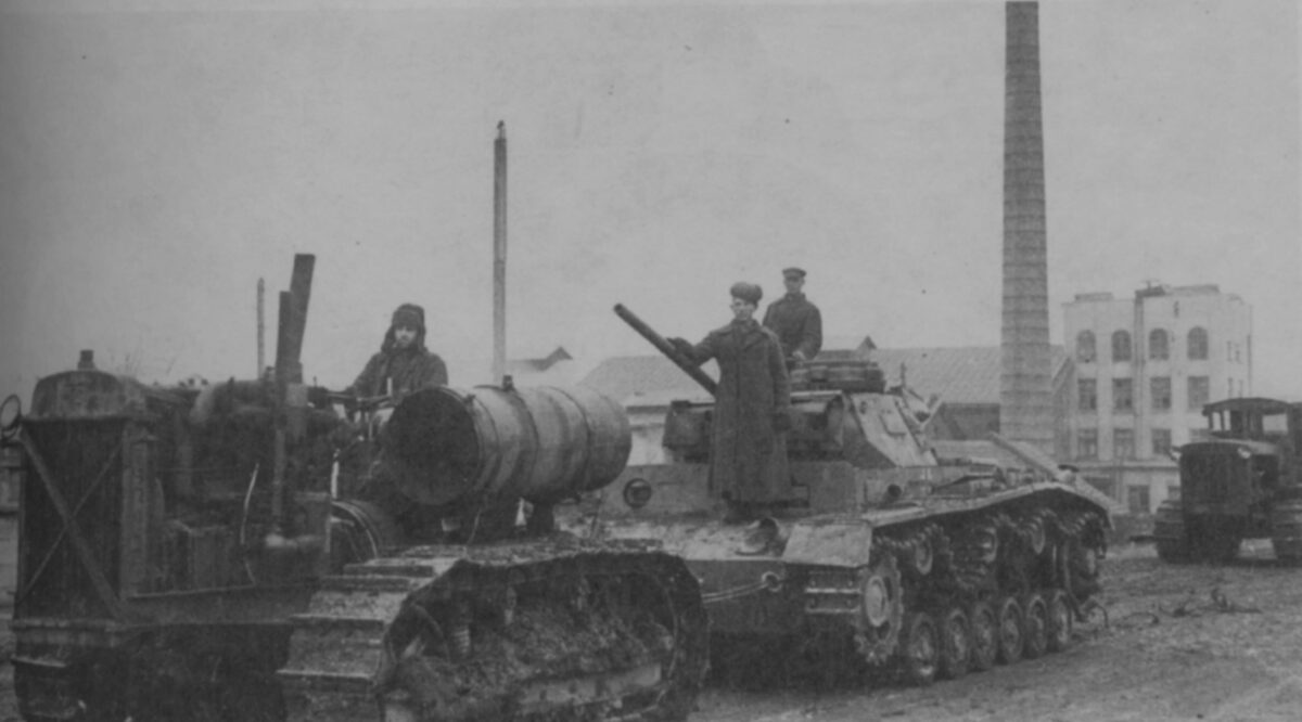 Captured German tanks