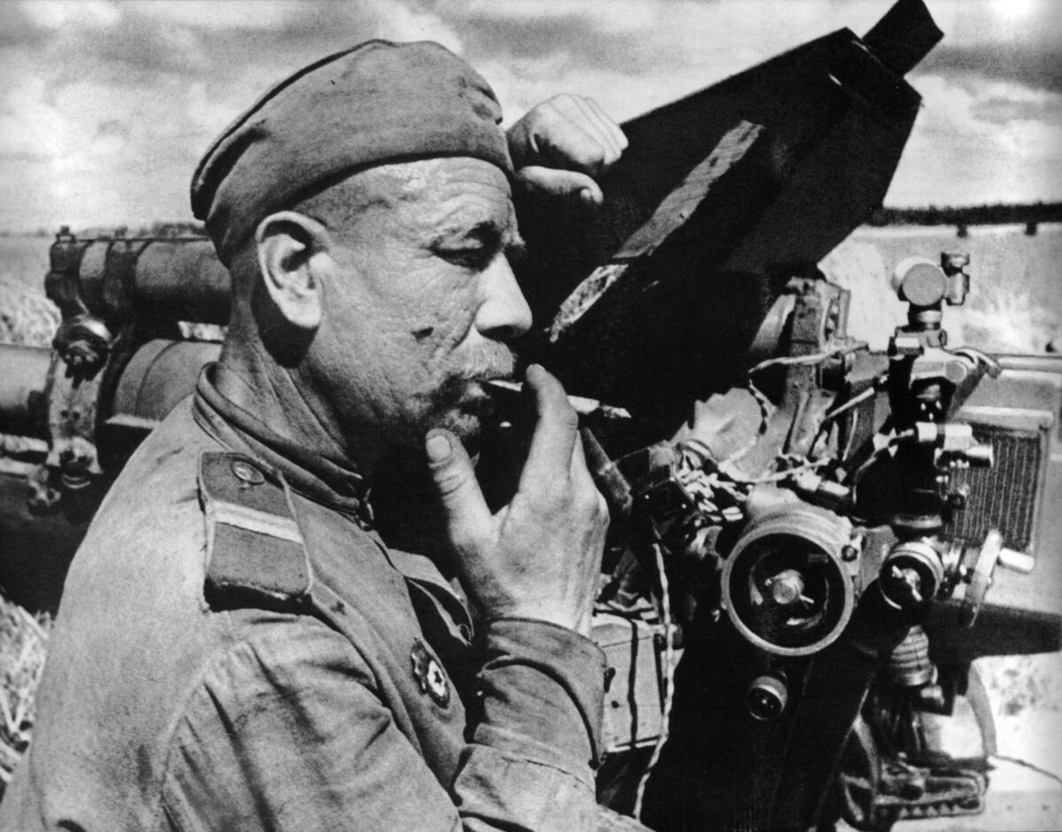 Soviet artilleryman
