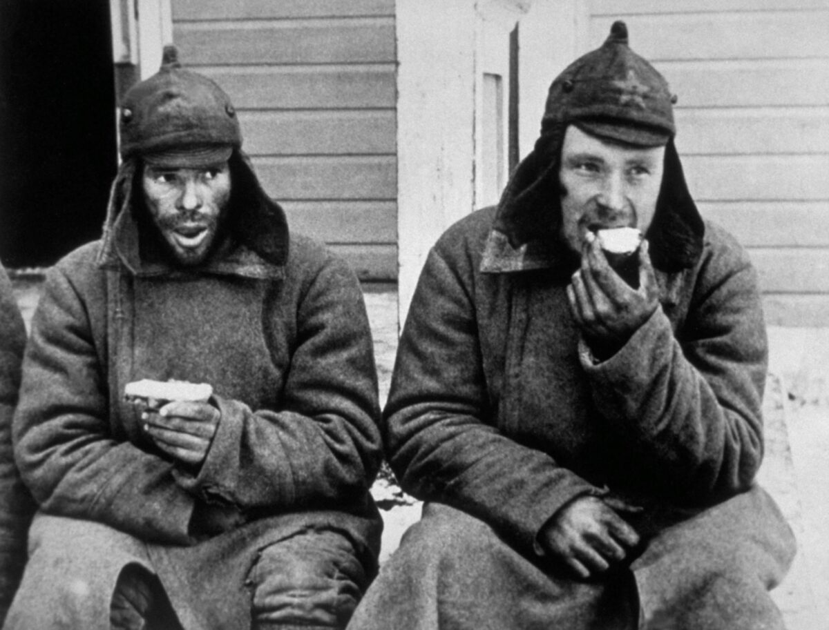POWs from the 163rd Infantry Division of the Red Army
