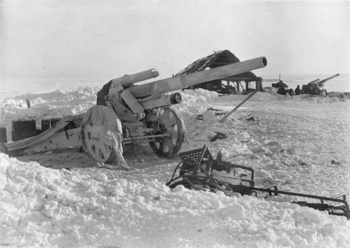 German howitzer battery