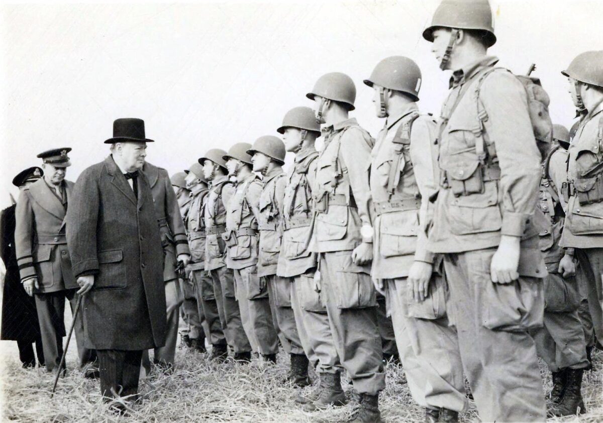 Winston Churchill, Dwight Eisenhower, 101st airborne division