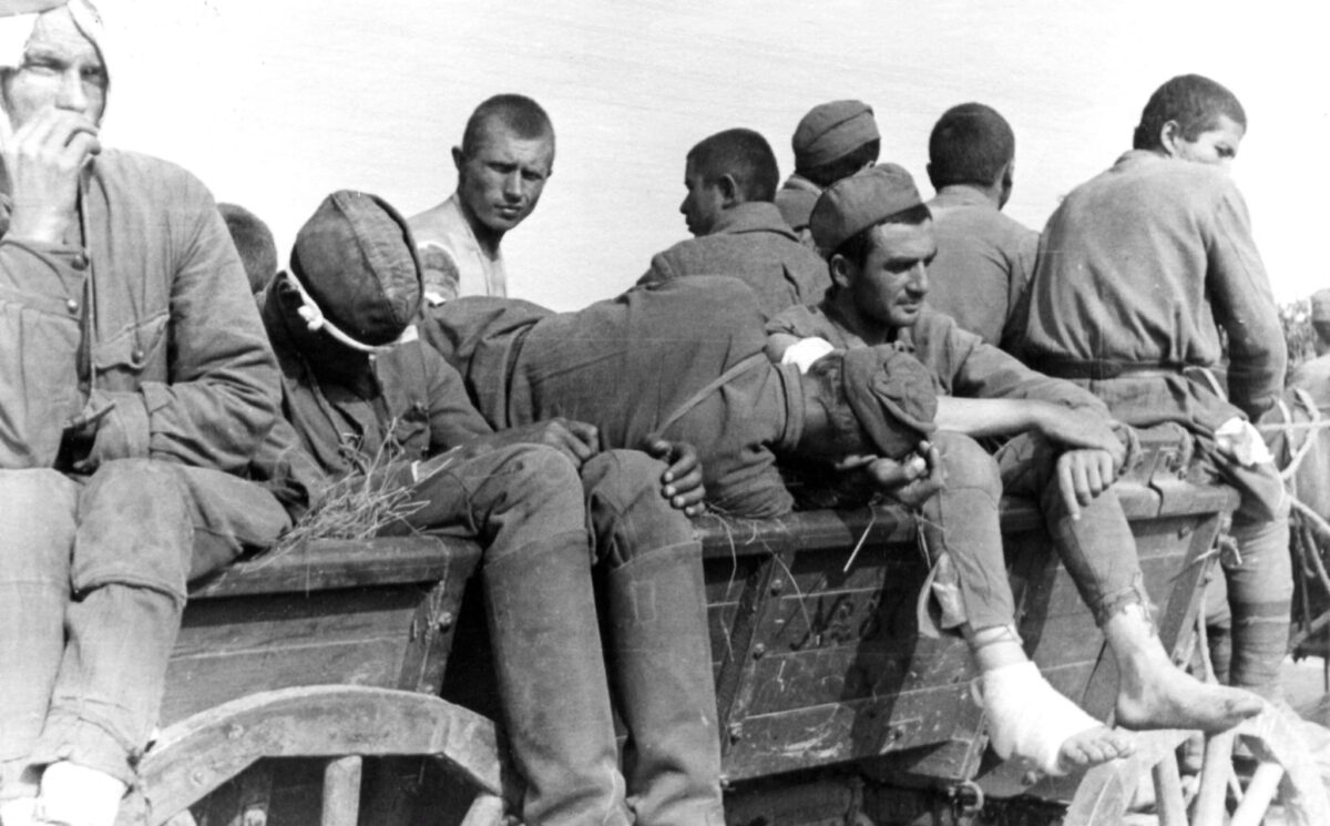 wounded Red Army prisoners of war