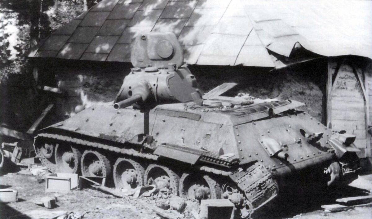Damaged T-34-76