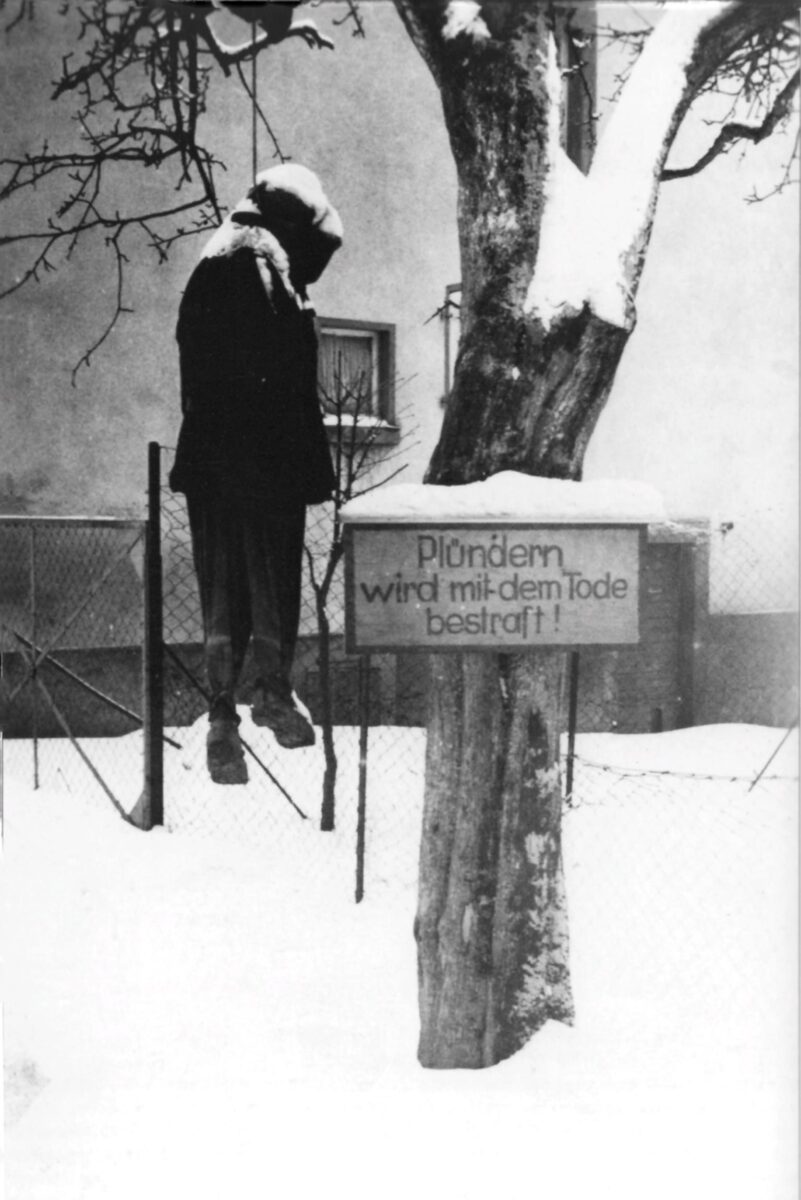 German soldier hanged