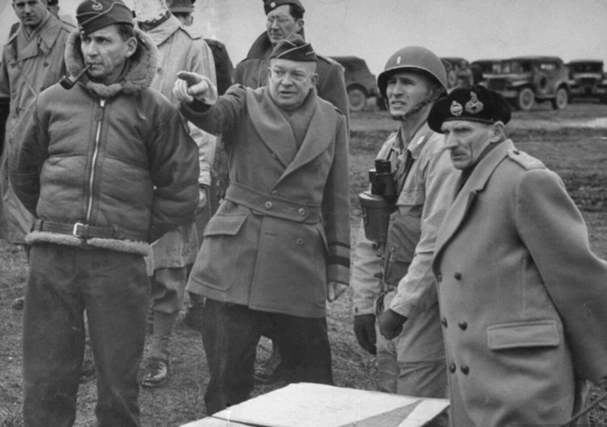 Dwight Eisenhower, Bernard Montgomery, Arthur Tedder