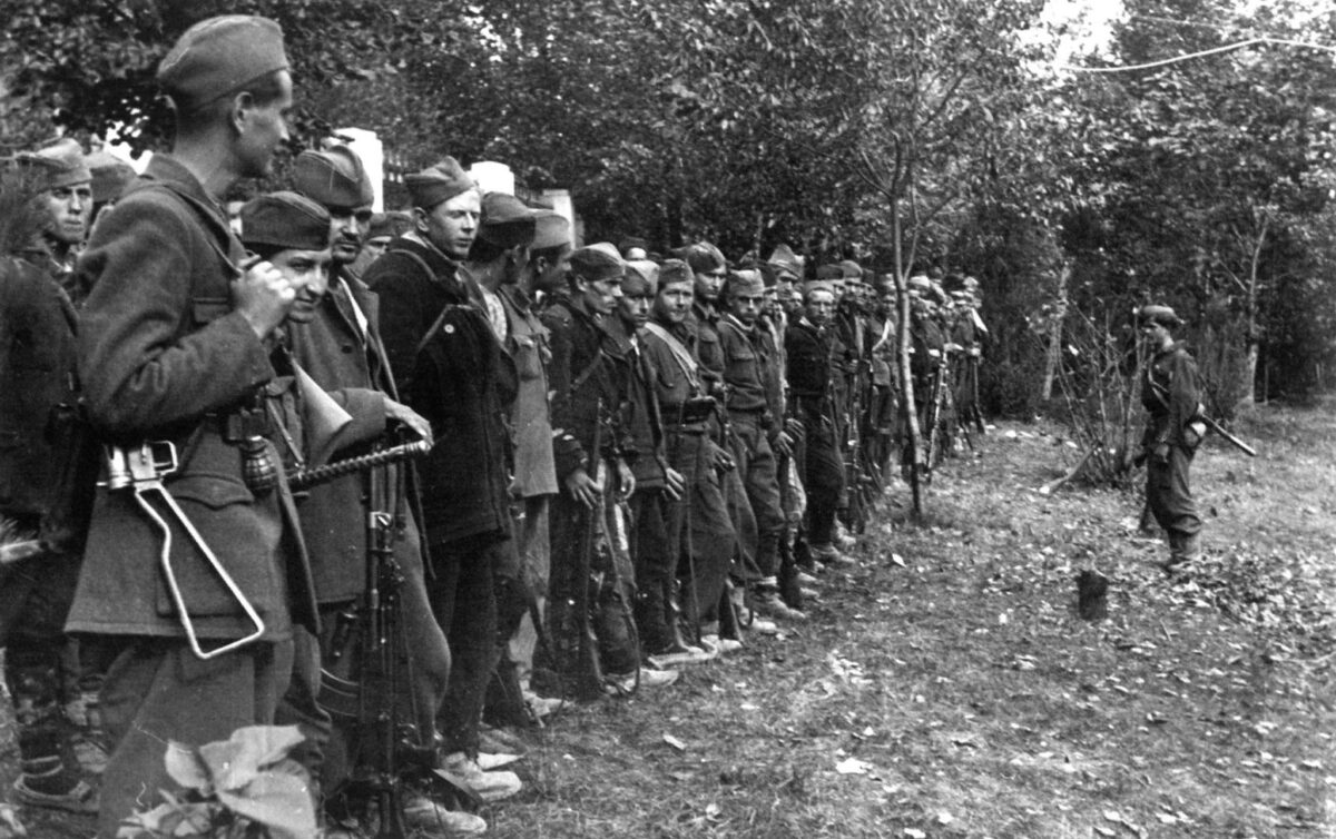 Fighters of the Yugoslav People's Liberation Army