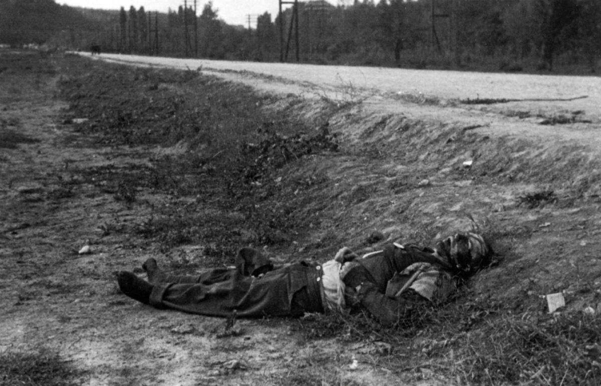 The deceased Wehrmacht soldier