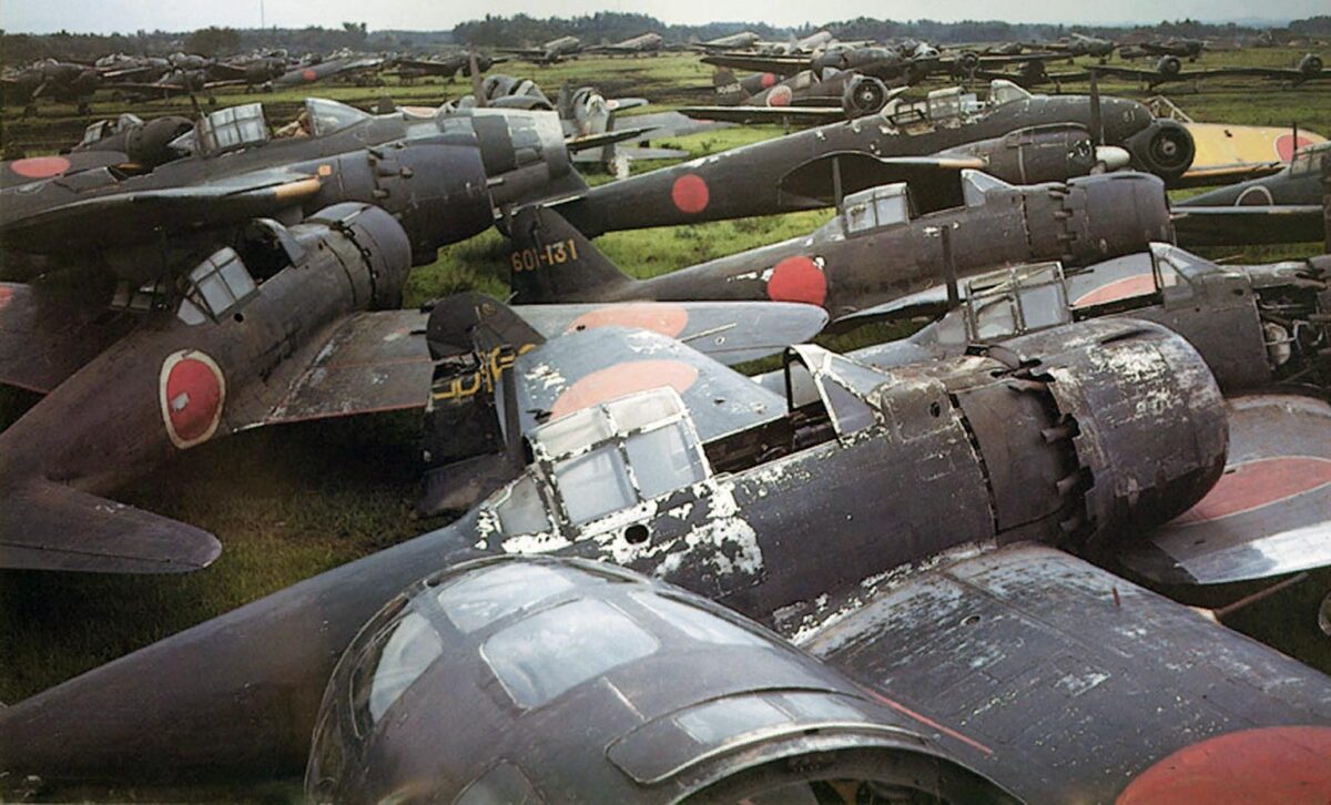 Abandoned Japanese aircraft