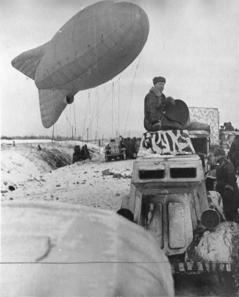 Launch of a balloon of observation