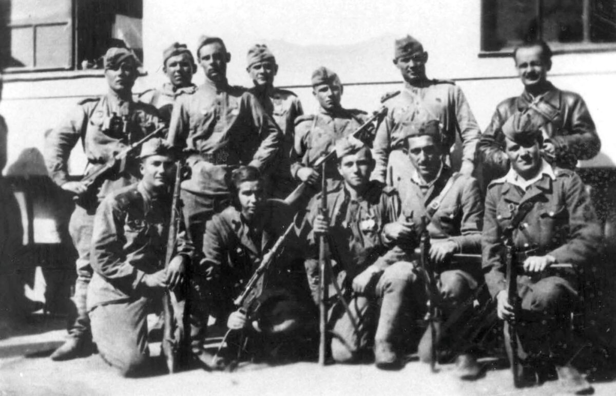 The soldiers of the Red Army, Yugoslav partisans
