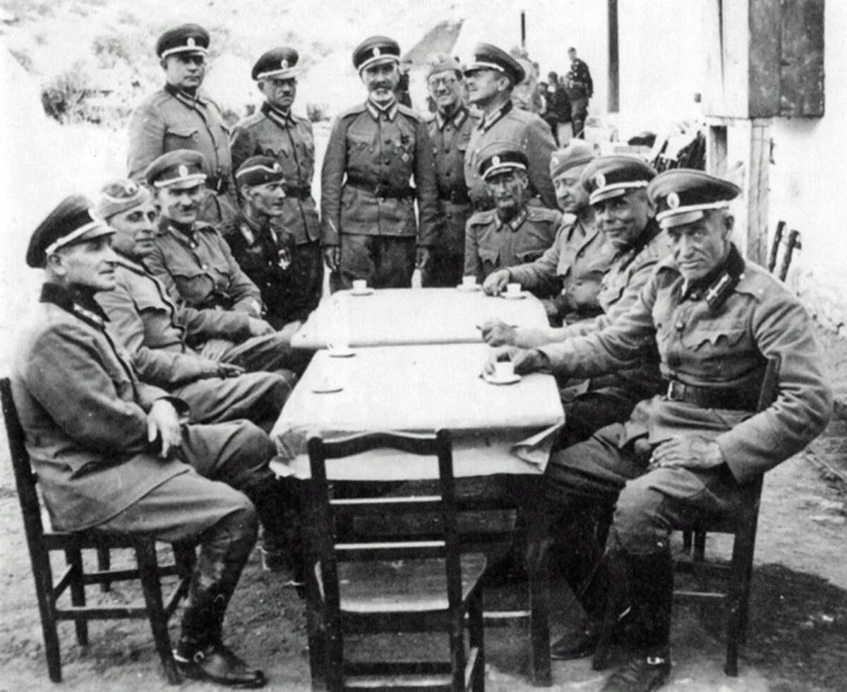 Officers from the Russian Protective Corps of Yugoslavia
