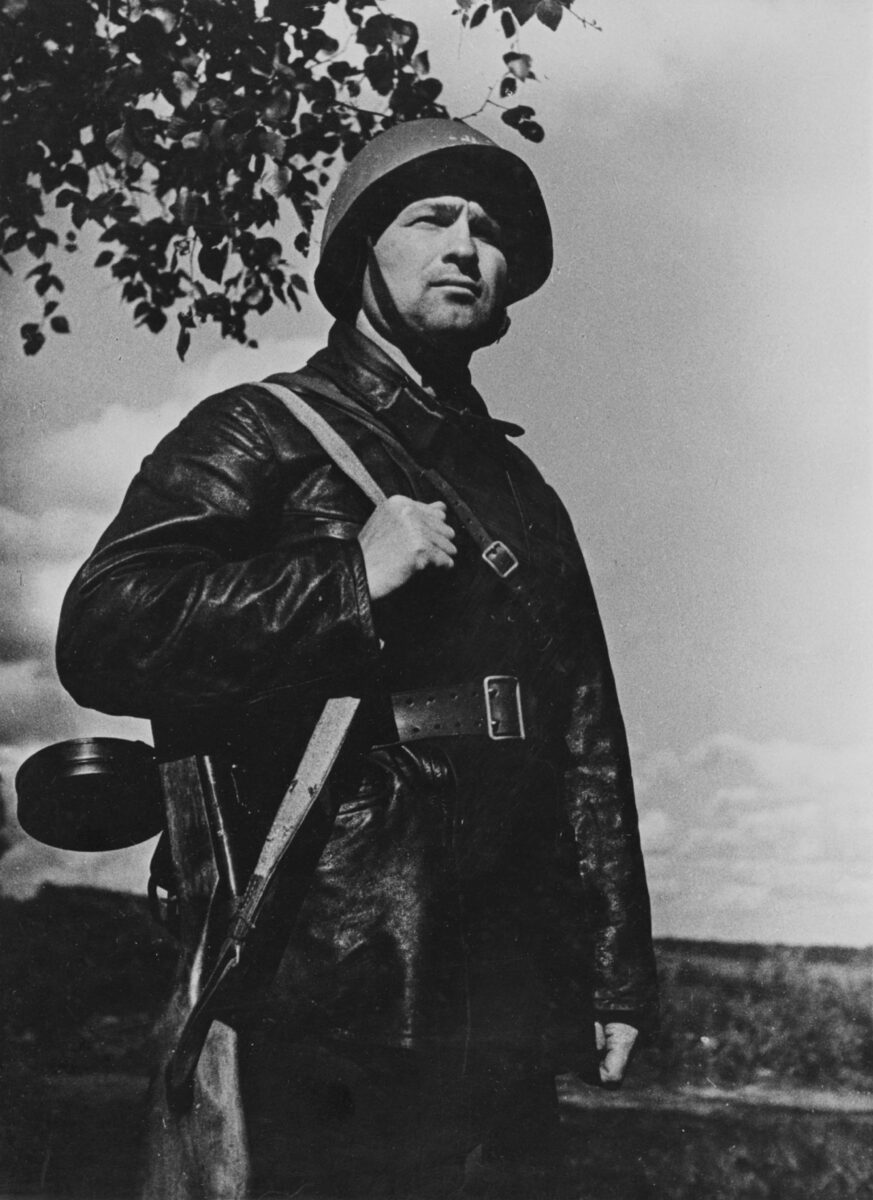 Captain of the Red Army V. Nikonov