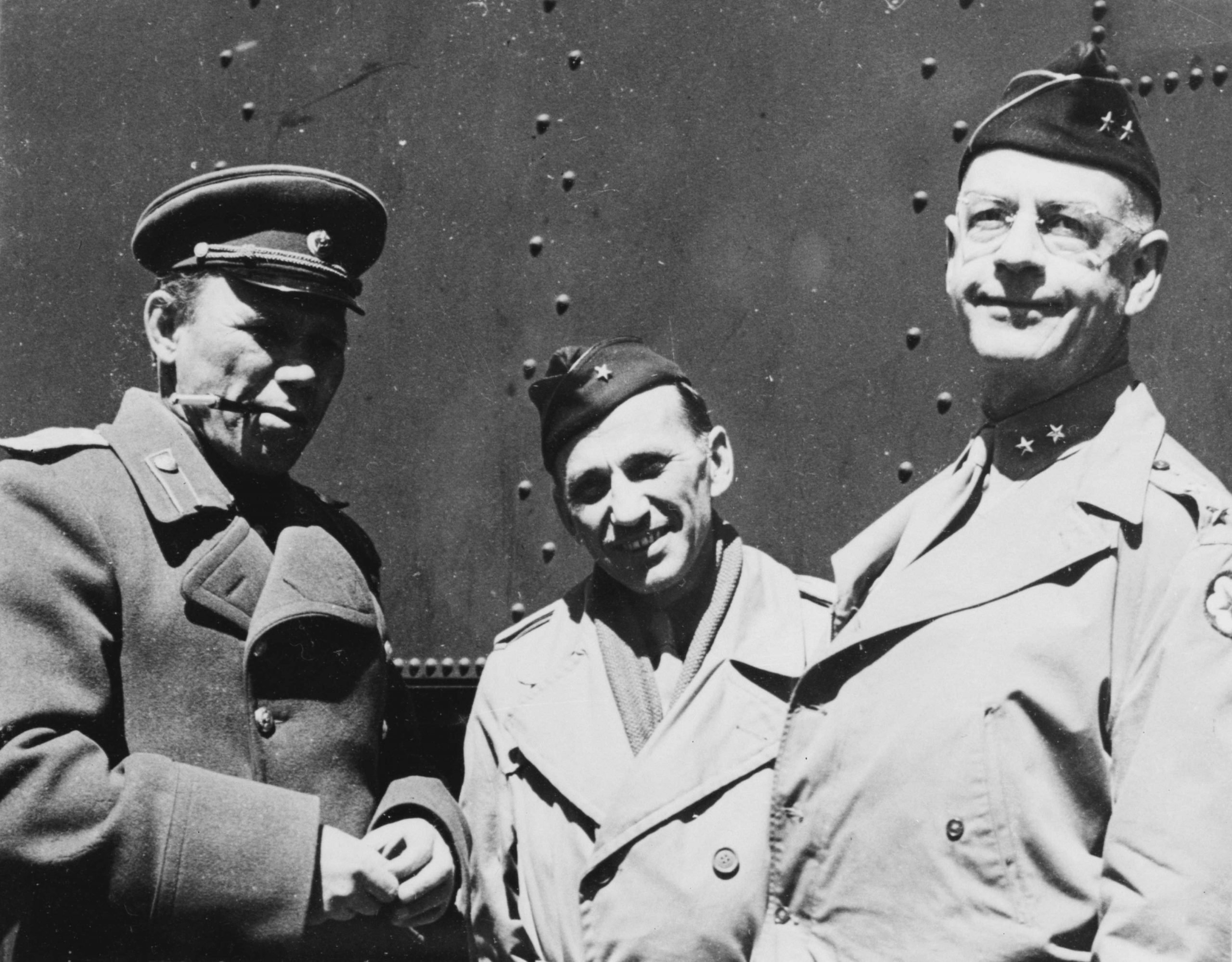 Soviet General A. M. Korolev, General Scott and General Connelly