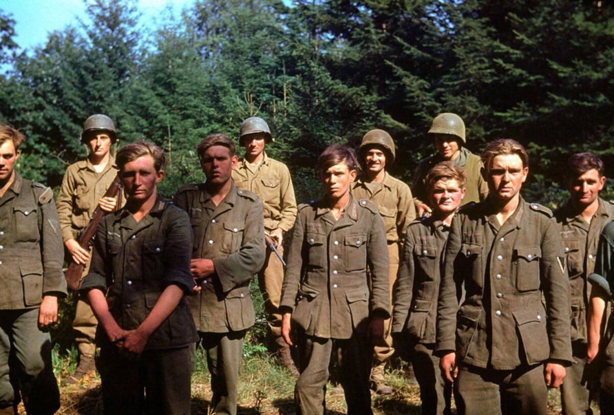 German soldiers captured by the Americans