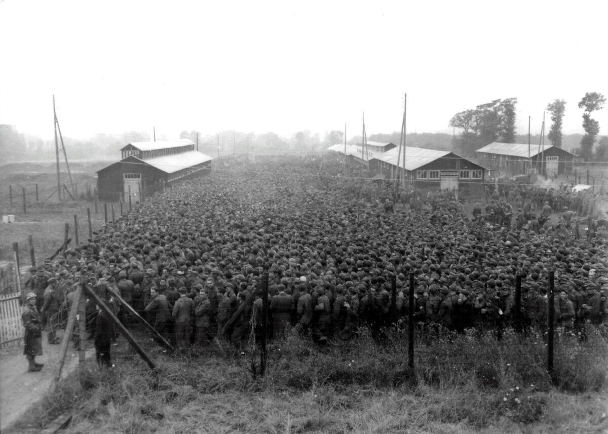 American camp for German prisoners of war