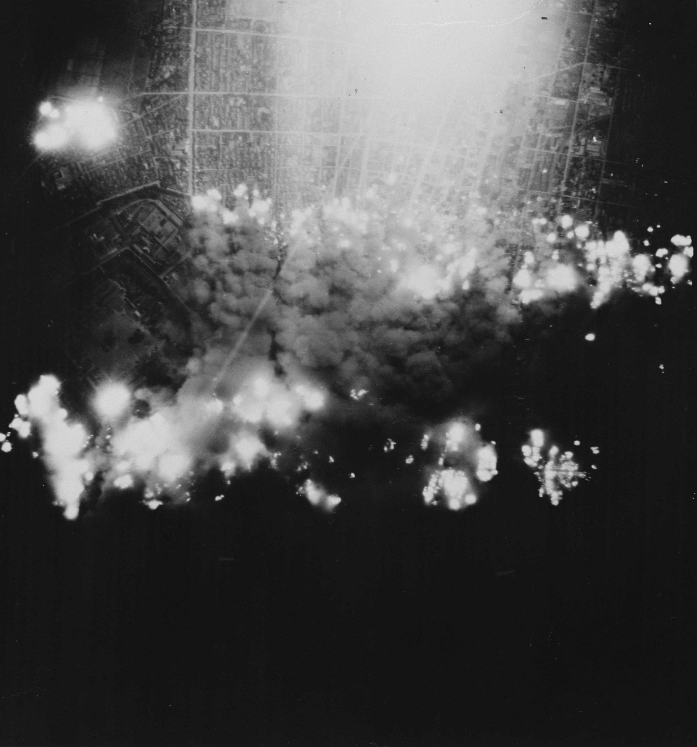 Photo of the night bombing