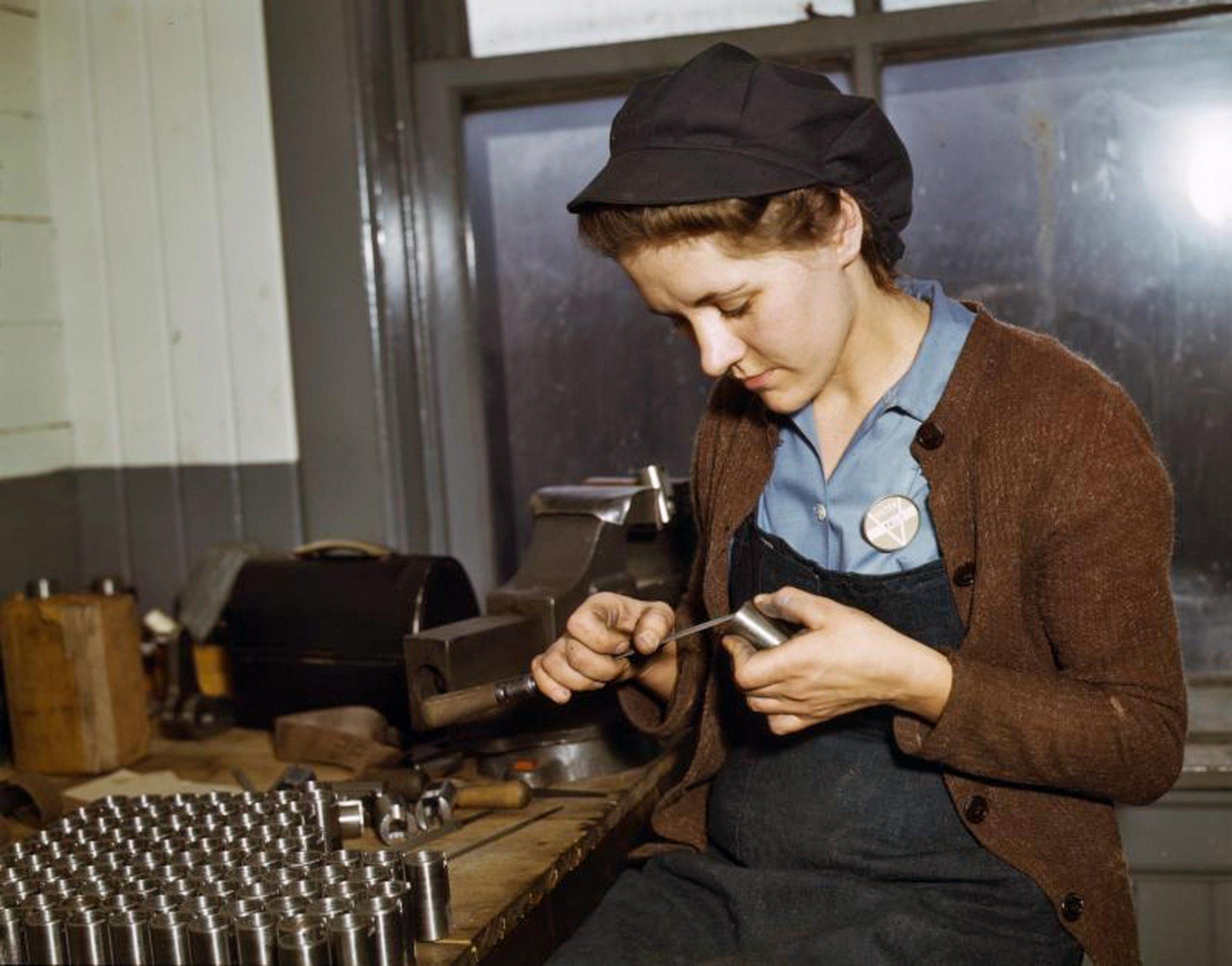 American female worker