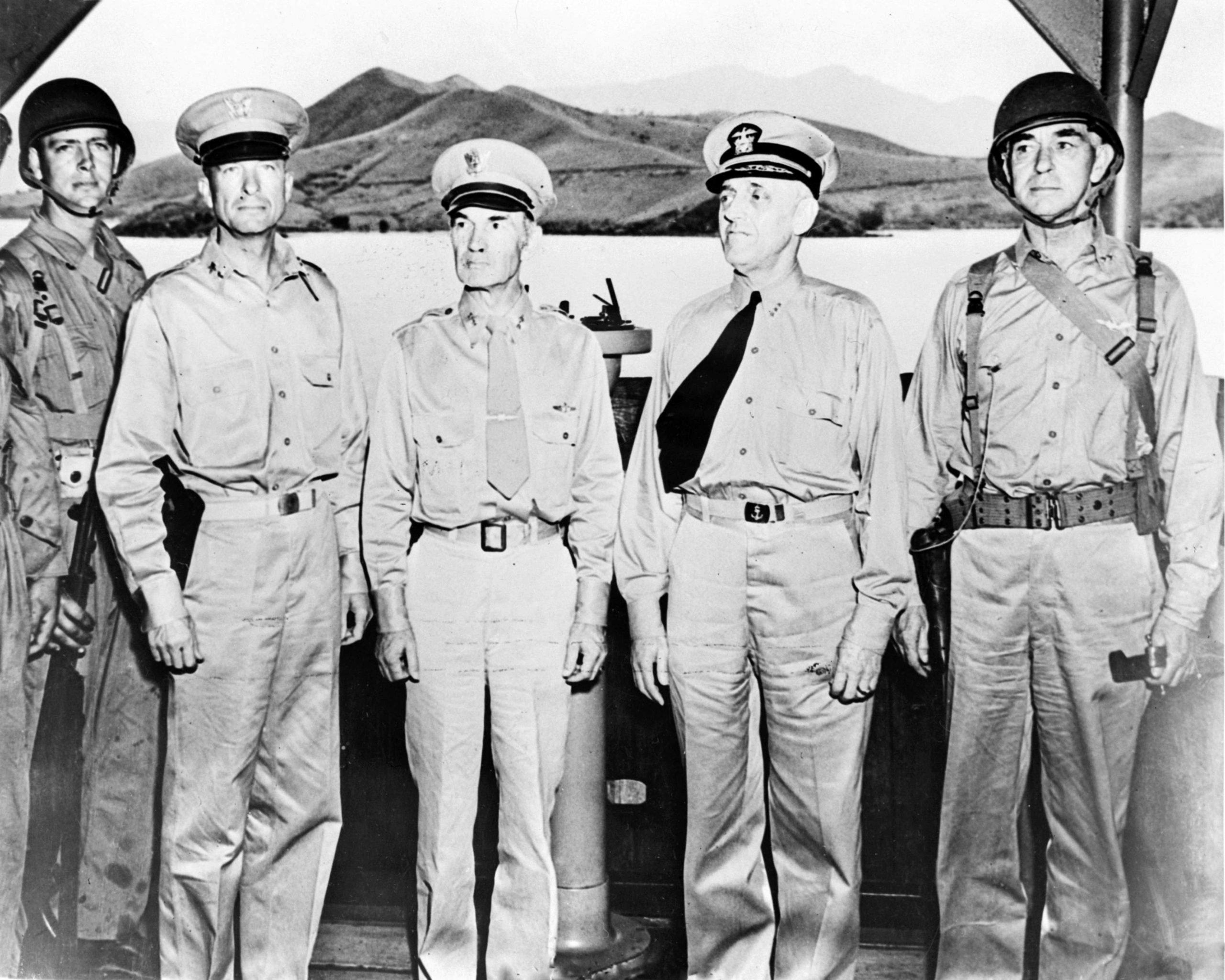 Group portrait of US senior officers