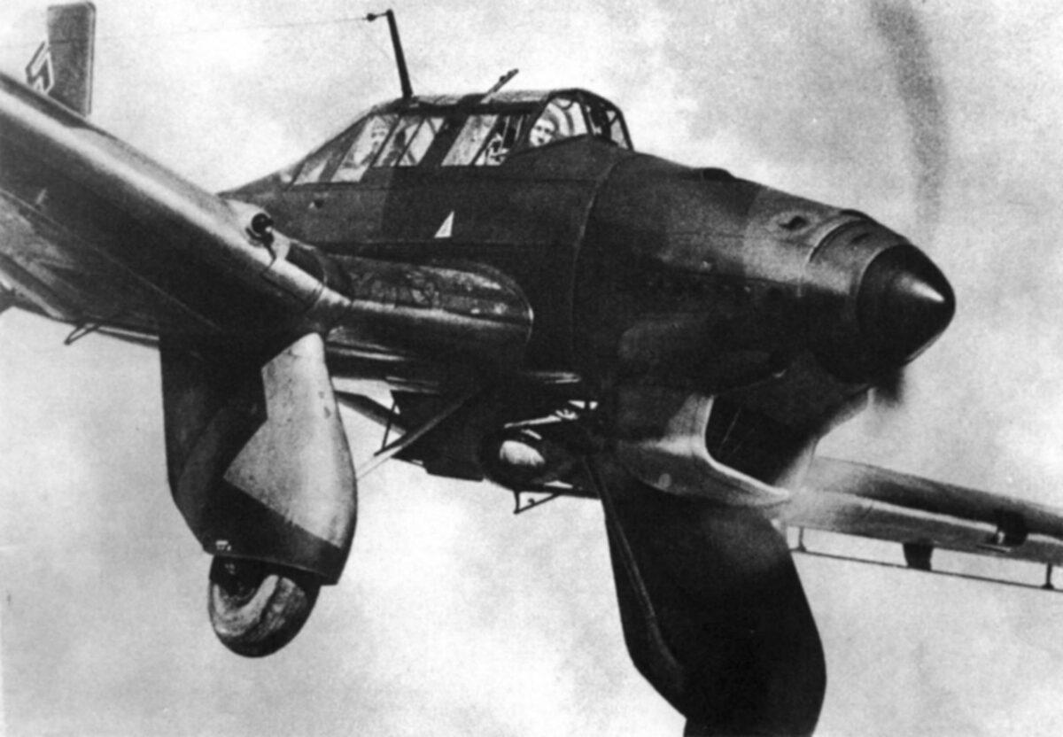 German Junkers Ju-87A dive bomber