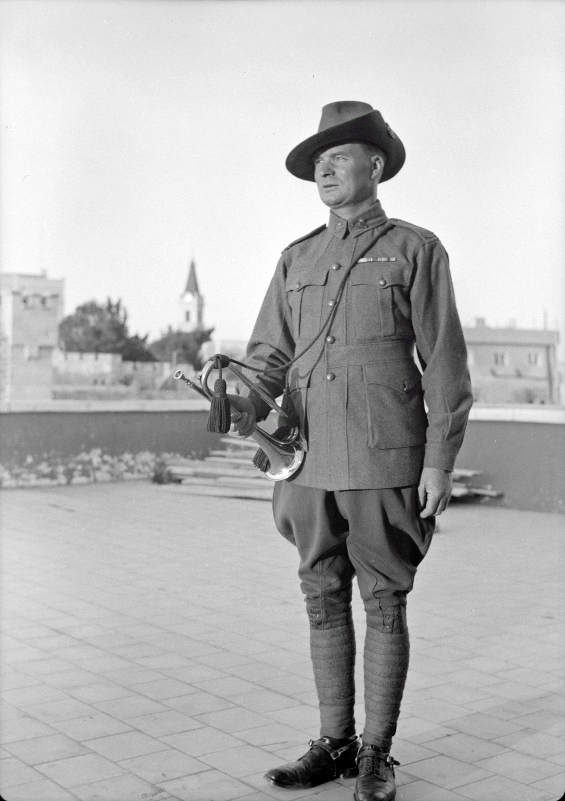 Australian bugler Frank Inman