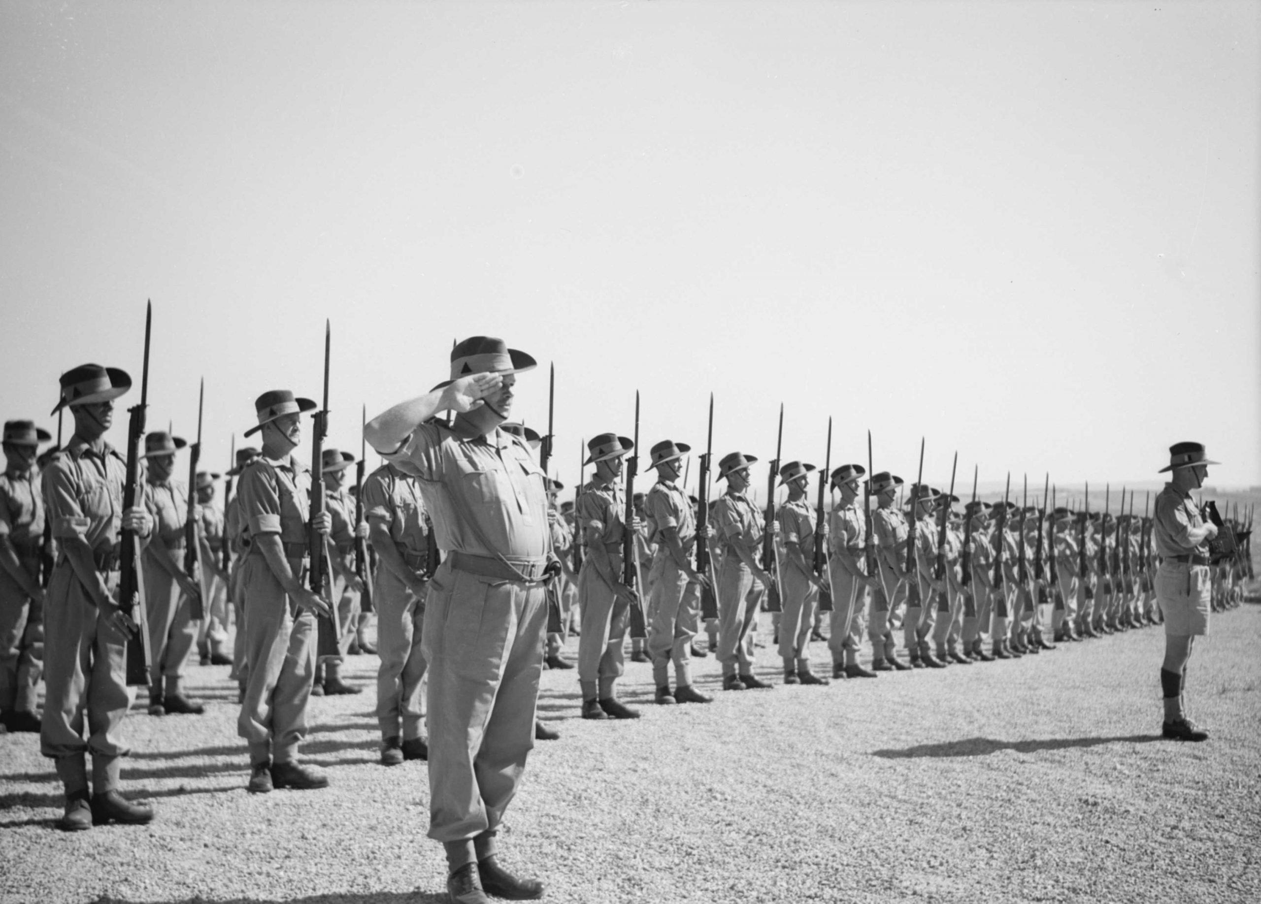 Australian soldiers and officers