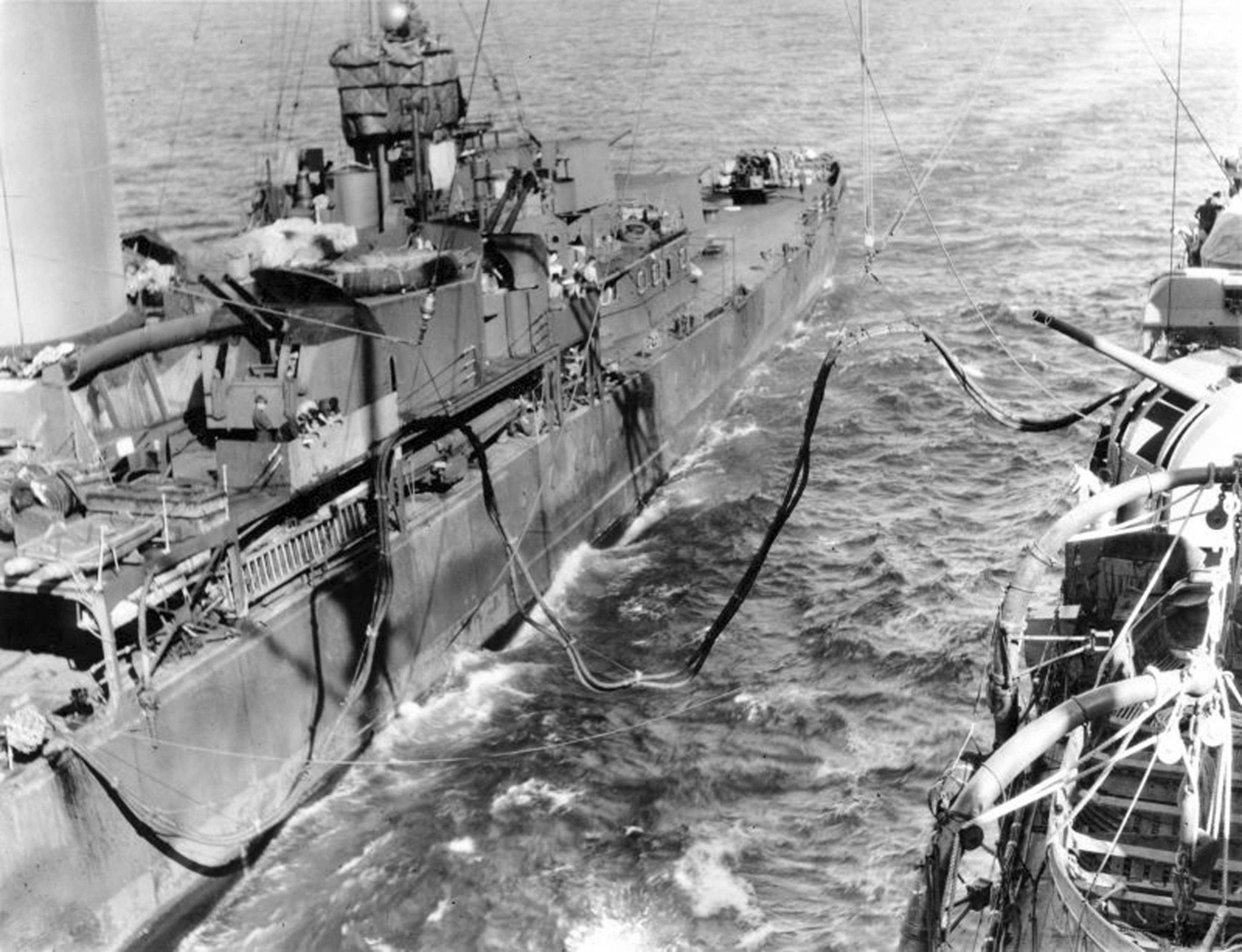 Australian Hobart light cruiser fueled with Australia heavy cruiser
