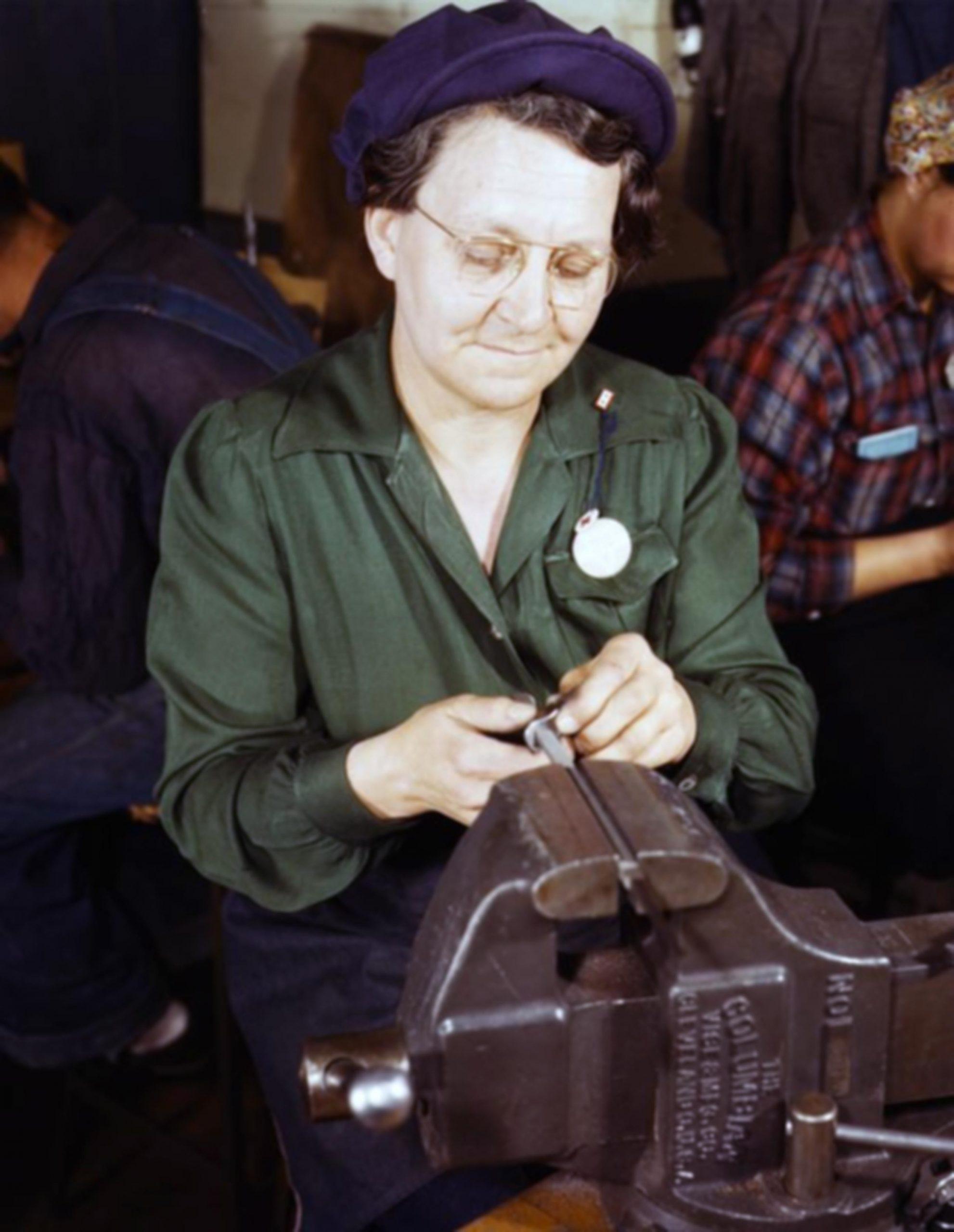 An American female worker