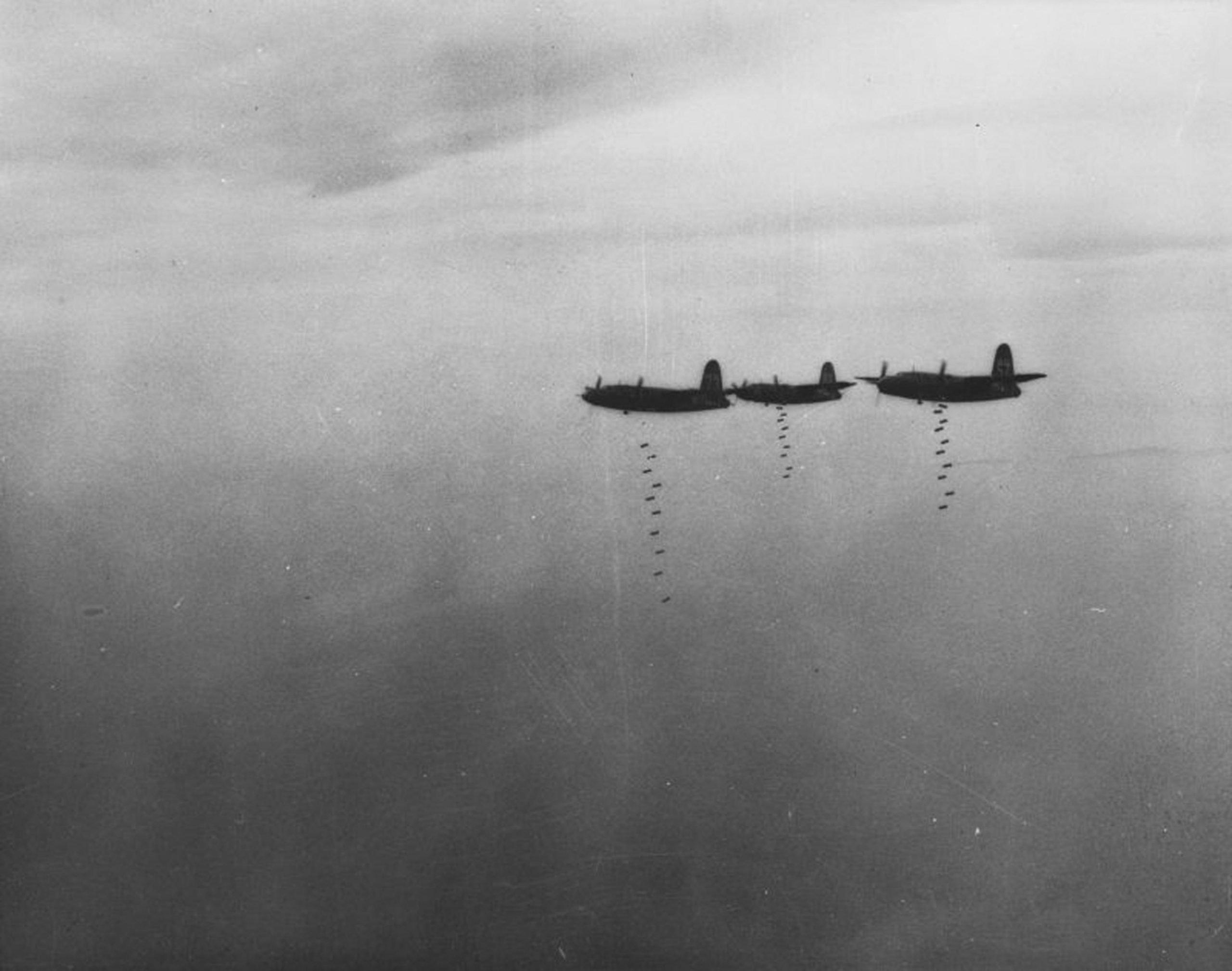 American Martin B-26 Marauder bombers