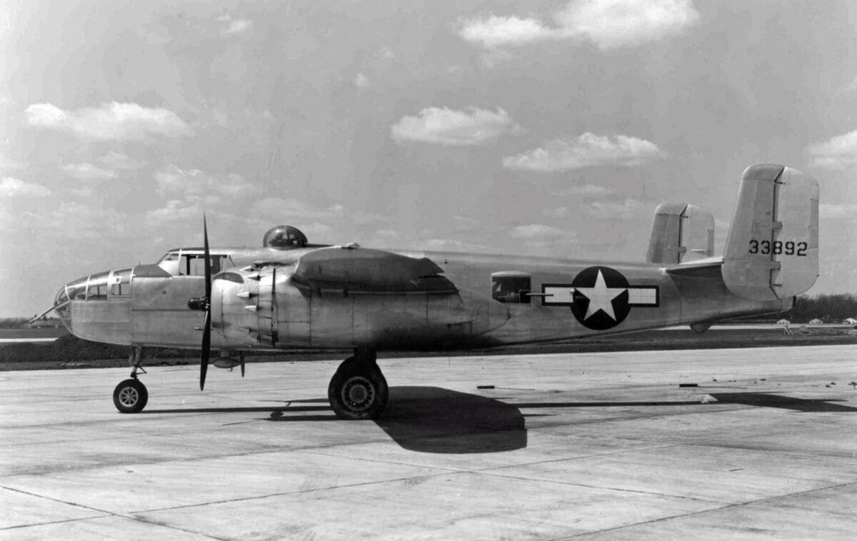 American B-25J Mitchell bomber