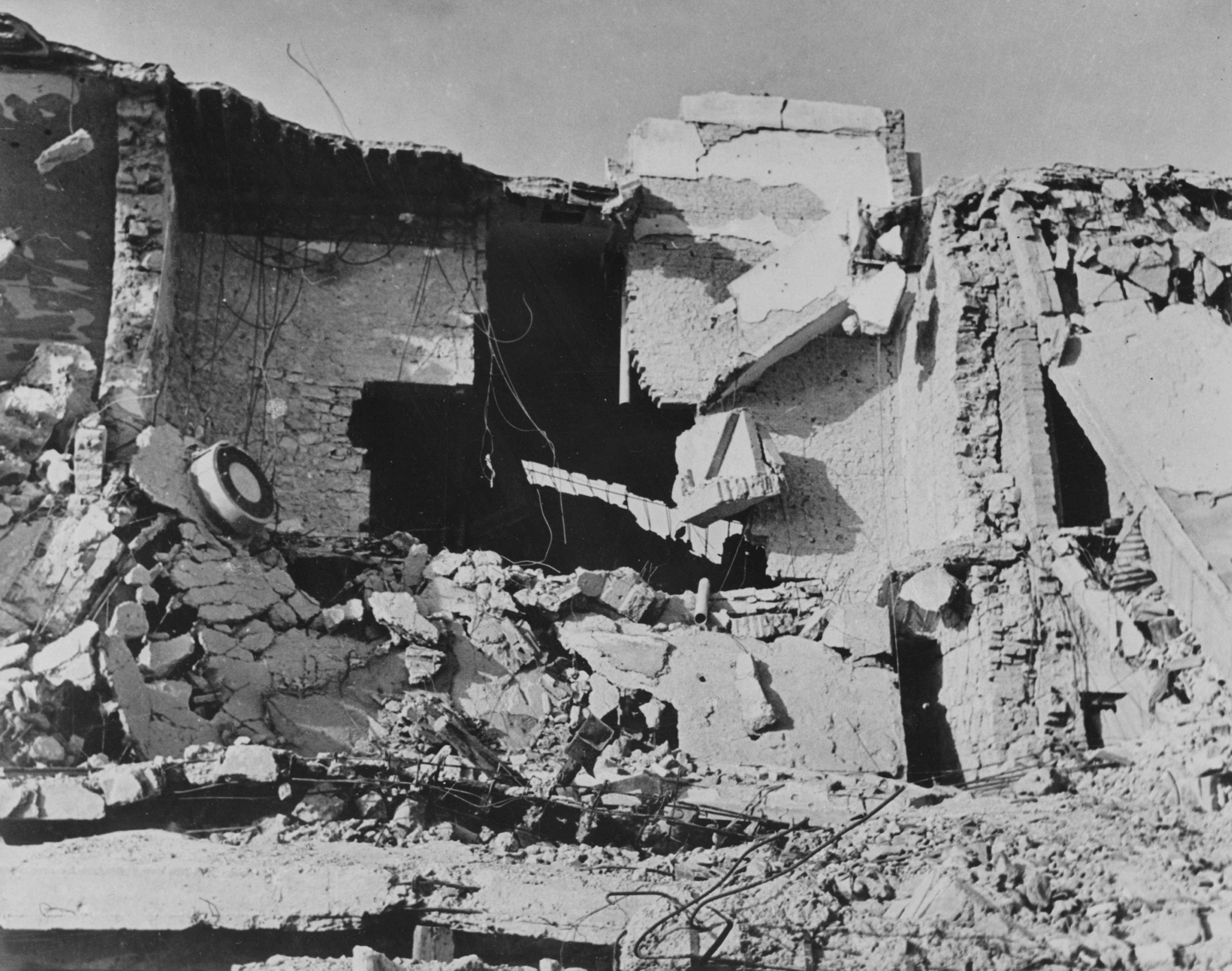 Destroyed building in Tobruk