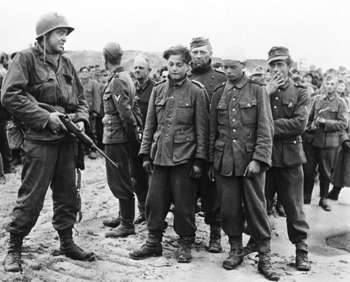 Captured German soldiers