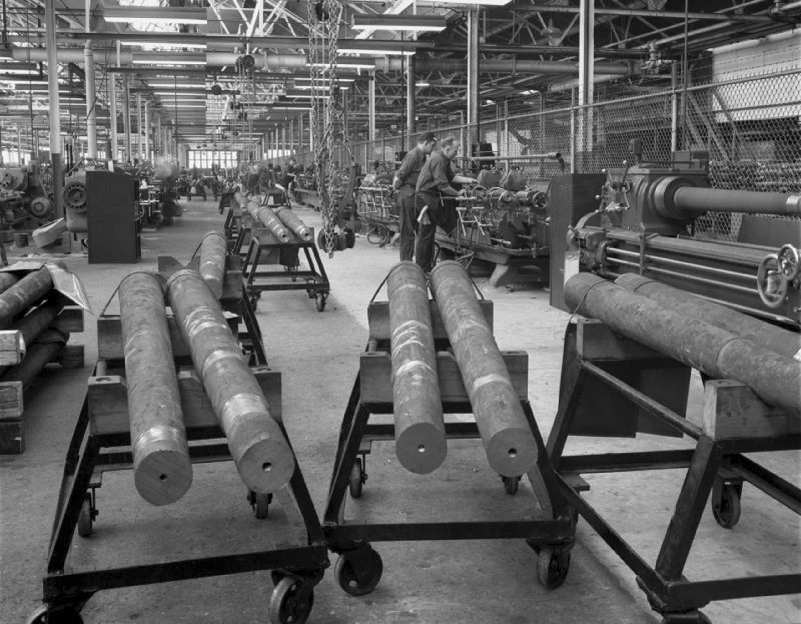 Blanks for the barrels of 40-mm Bofors anti-aircraft guns