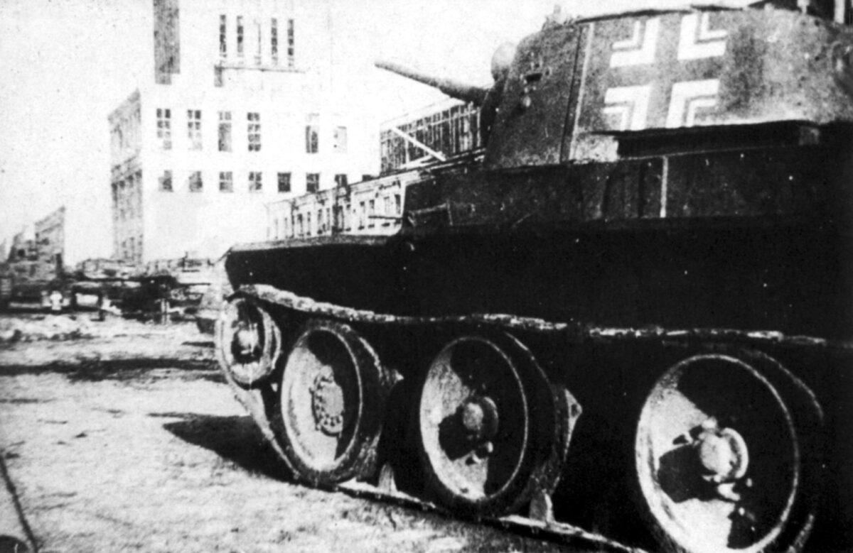 Captured BT-7 tank