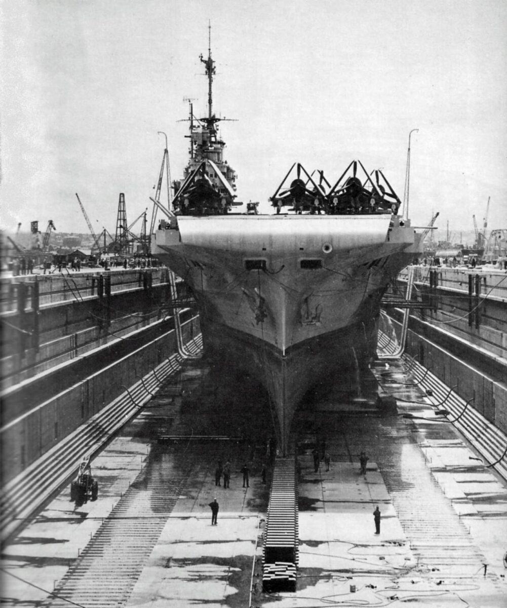 British Illustrious aircraft carrier